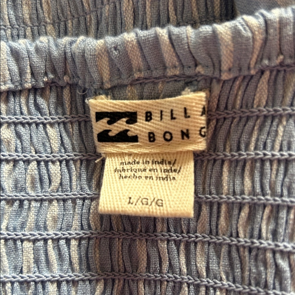 Billabong Light Blue Striped Mini Dress - Picture 8 of 9